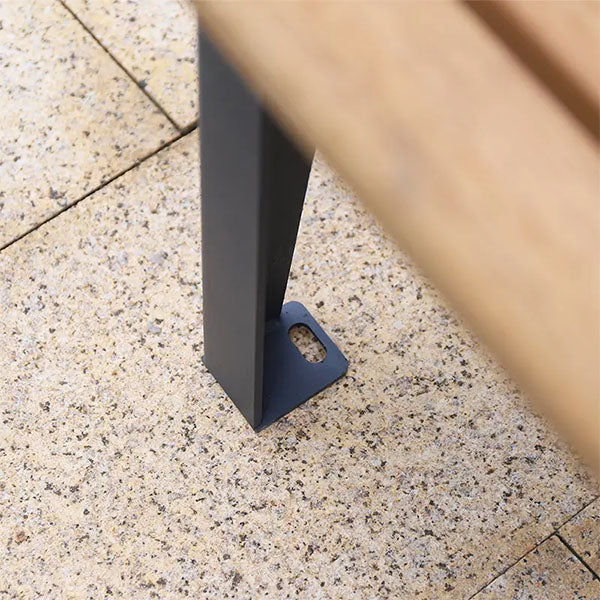 Outdoor Furniture - Modern Metal WPC Wood - Garden Bench - Ashroot