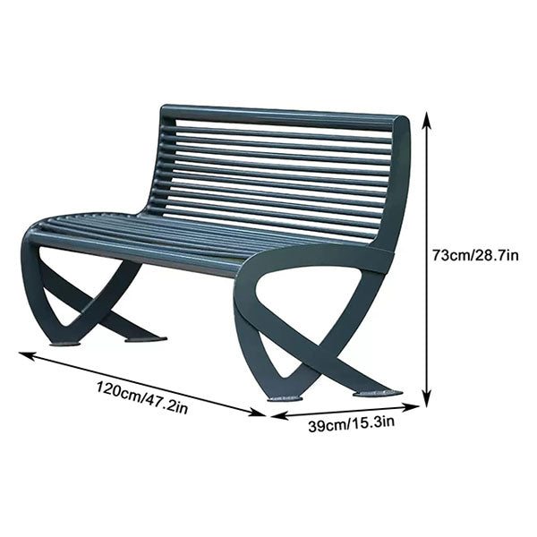 Outdoor Furniture - Modern Metal -Garden Bench - Dayseat