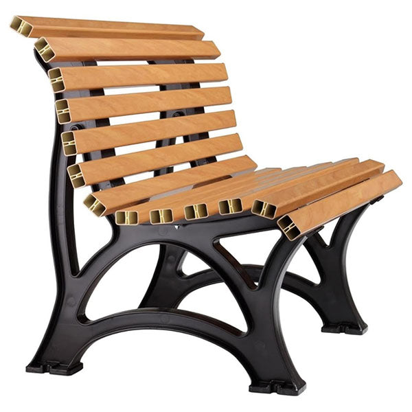 Outdoor Furniture - Modern Metal WPC Wood - Garden Bench - Furnique