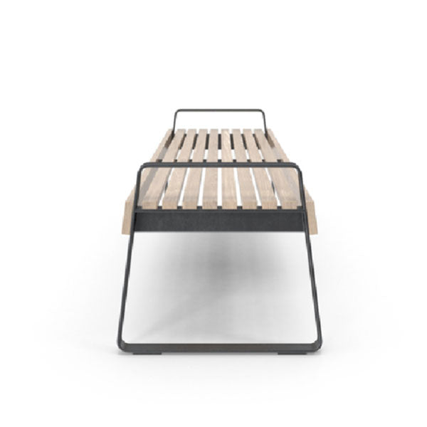 Outdoor Furniture - Modern Metal WPC Wood - Garden Bench - Shoreline