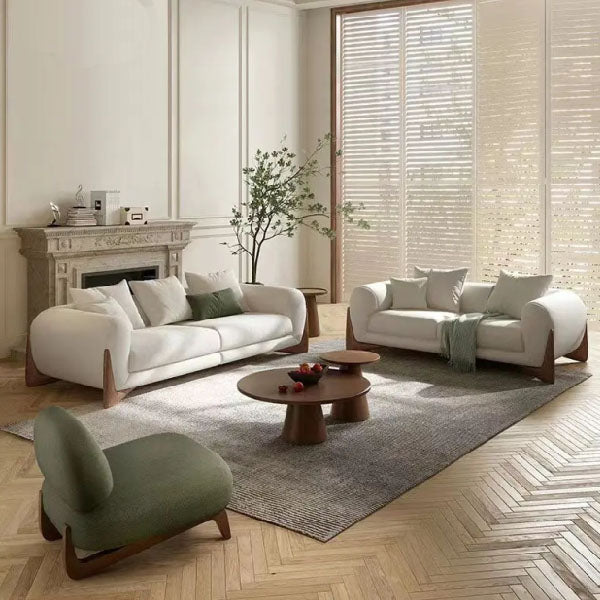 Fully Upholstered Indoor Furniture - Sofa Set - Shaggy