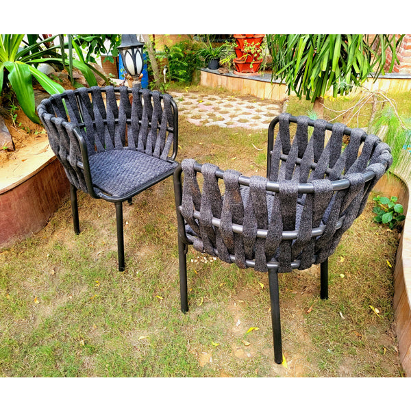 Outdoor Furniture Braided & Rope Coffee Set - Birilyant - Ready Stock Sale