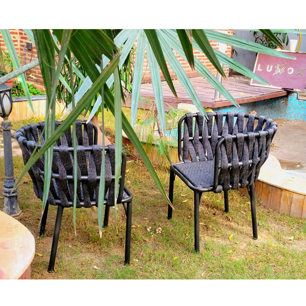 Outdoor Furniture Braided & Rope Coffee Set - Birilyant - Ready Stock Sale