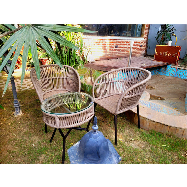 Outdoor Braided & Rope Coffee Set - Vapore - Ready Stock Sale