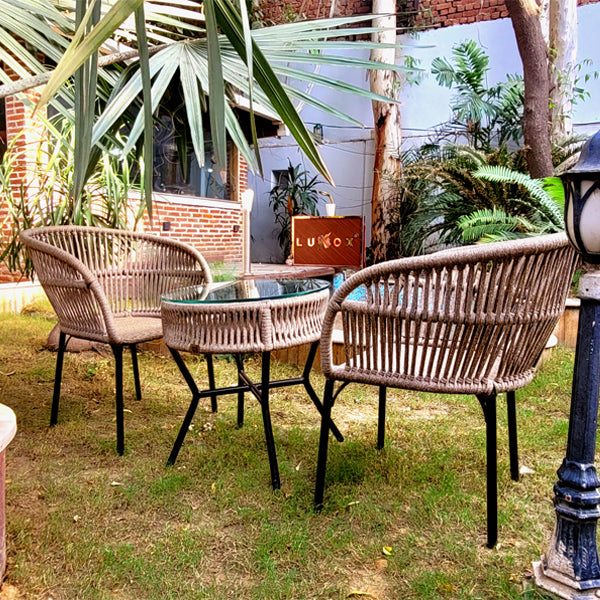 Outdoor Braided & Rope Coffee Set - Vapore - Ready Stock Sale