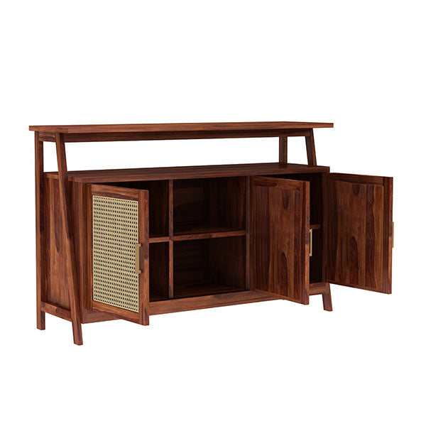 Wooden Cane & Rattan Almirah & Cabinet - Clix