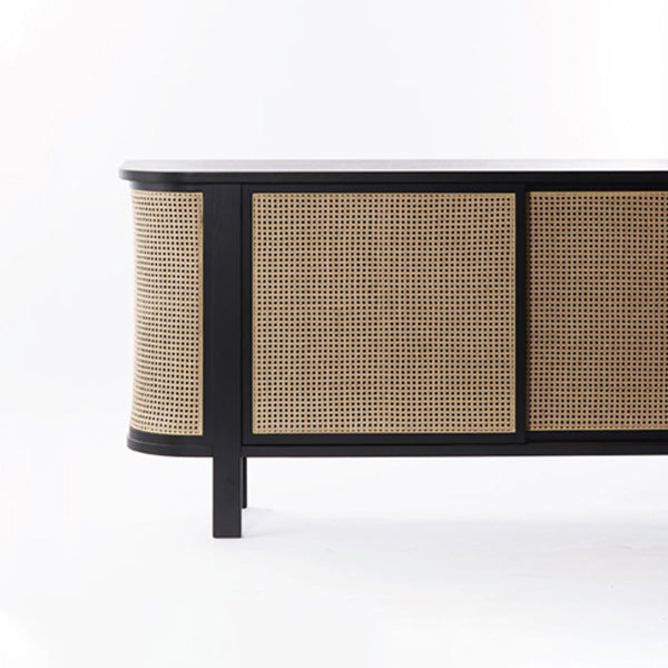 Wooden Cane & Rattan Almirah & Cabinet - CabinCo
