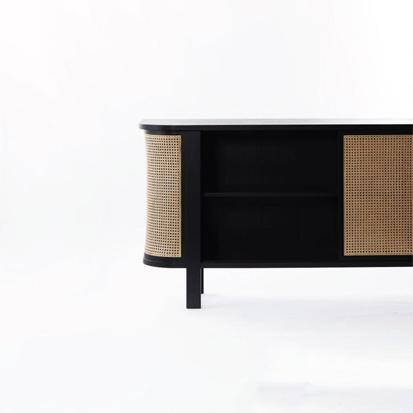 Wooden Cane & Rattan Almirah & Cabinet - CabinCo