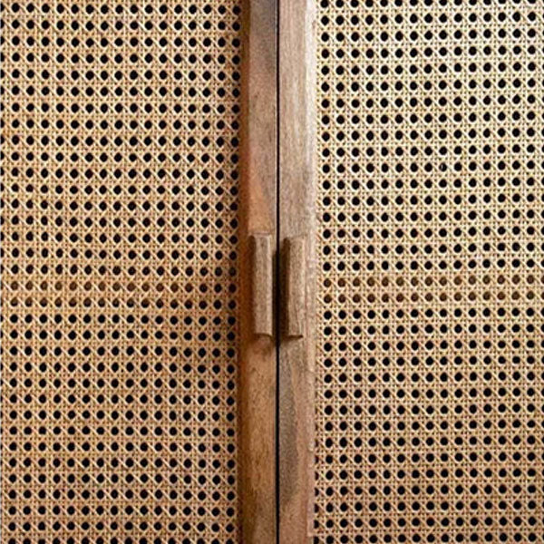 Wooden Cane & Rattan Almirah & Cabinet - Cabinova