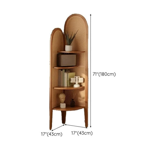 Wooden Cane & Rattan Almirah & Cabinet - Classic Curves