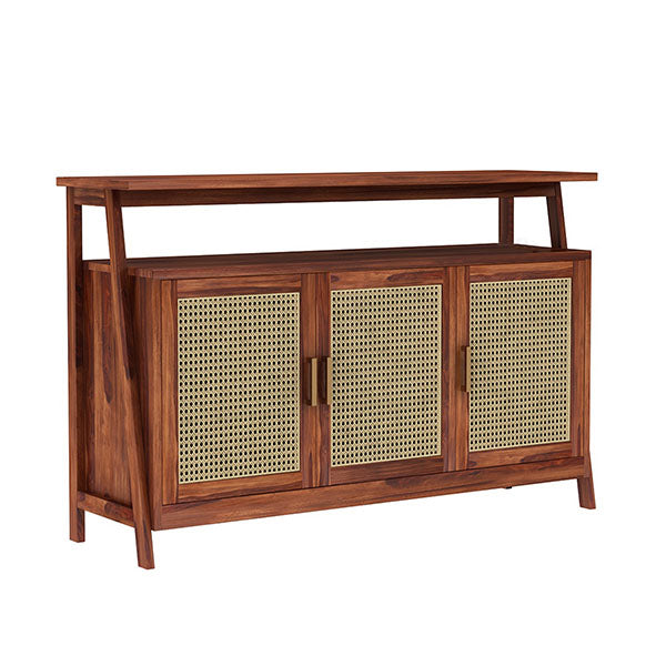 Wooden Cane & Rattan Almirah & Cabinet - Clix