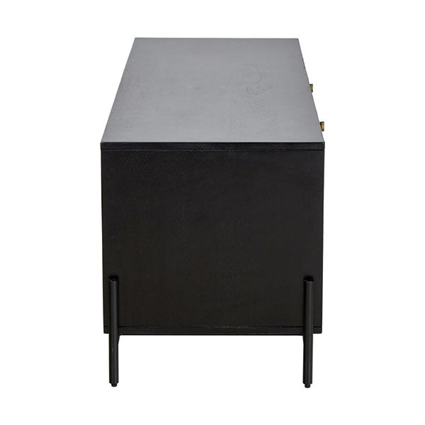 Wooden Cane & Rattan Almirah & Cabinet - Cubix