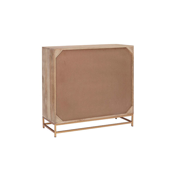 Wooden Cane & Rattan Almirah & Cabinet - EarthNook