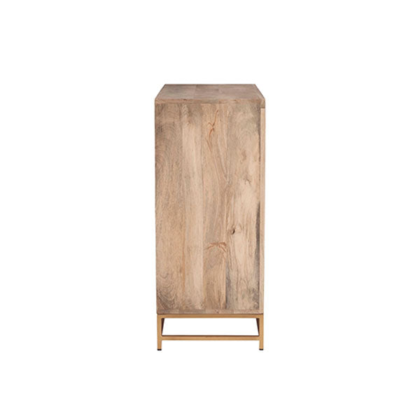 Wooden Cane & Rattan Almirah & Cabinet - EarthNook