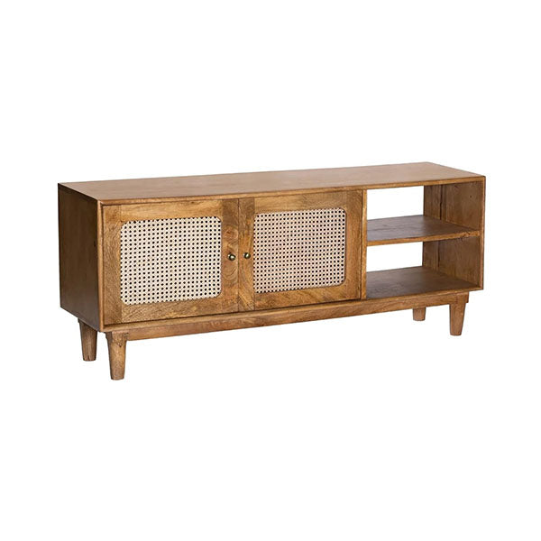 Wooden Cane & Rattan Almirah & Cabinet - Storify