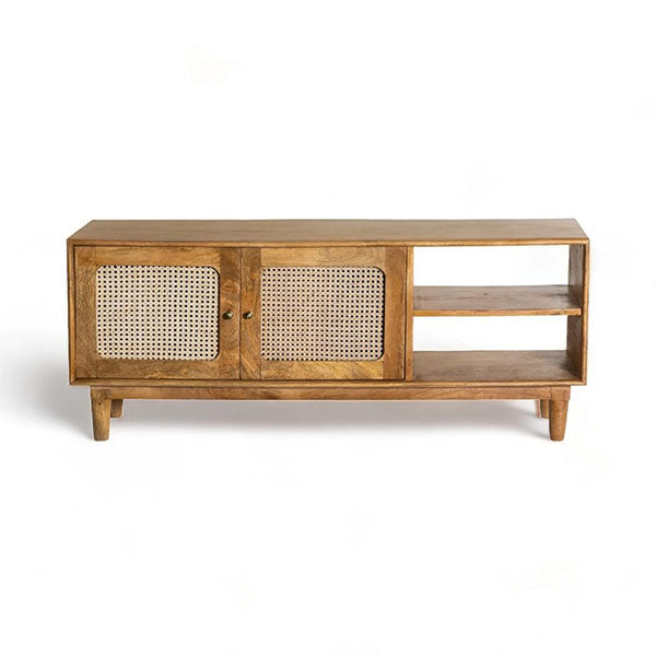 Wooden Cane & Rattan Almirah & Cabinet - Storify
