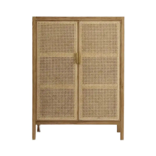 Wooden Cane & Rattan Almirah & Cabinet - WoodCab