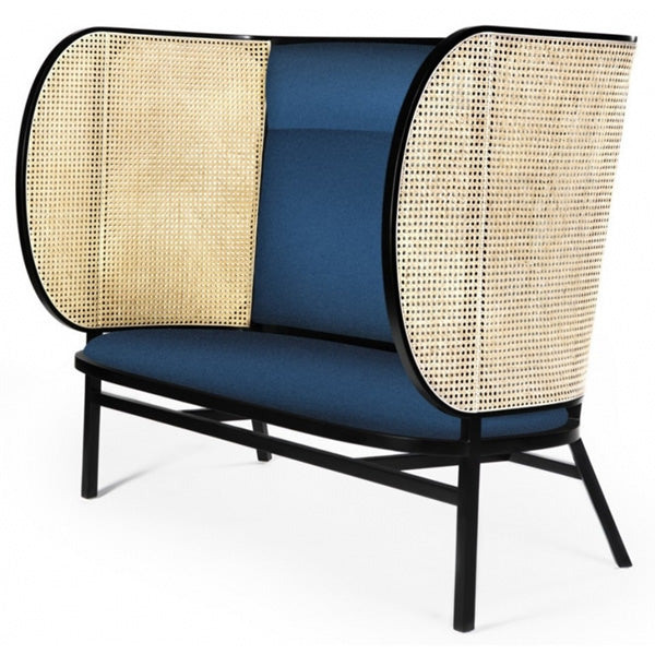 Wooden Cane & Rattan Furniture - Sofa Set - Carved Elegance