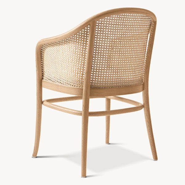 Wooden Rattan Cane Chair - Aveon