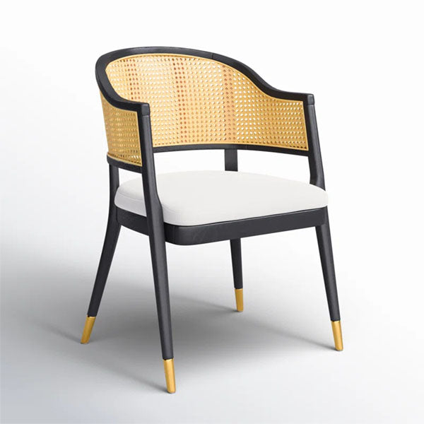 Wooden Rattan Cane Chair - Ease