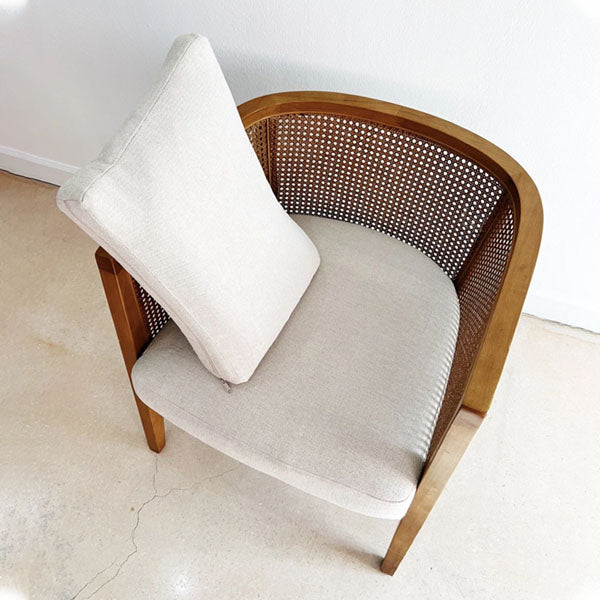 Wooden Rattan Cane Chair - GRETA