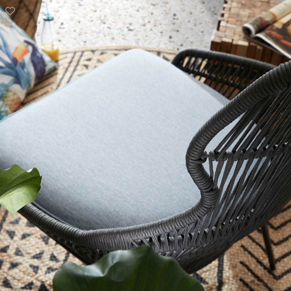 utdoor Braid and Rope Heigh Back Chair,Lazy Chair, Rest Chair, Easy Chair, Ocassional chair - Mustard