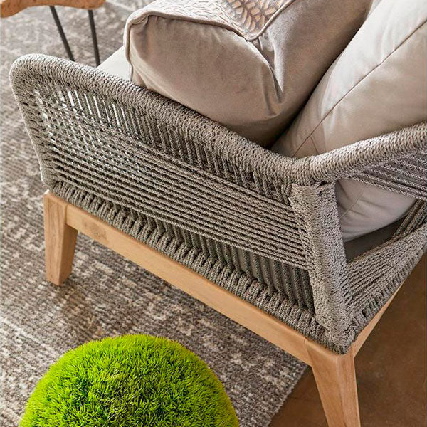 Outdoor Braided, Rope & Cord, Sofa - Azure