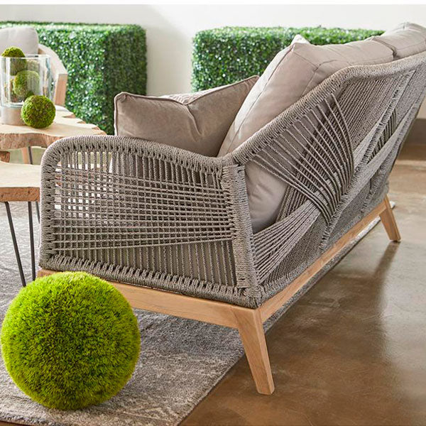 Outdoor Braided, Rope & Cord, Sofa - Azure
