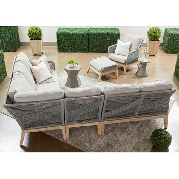 Outdoor Braided, Rope & Cord, Sofa - Azure