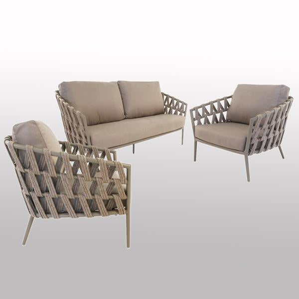 Outdoor Braided & Rope Sofa - Regency