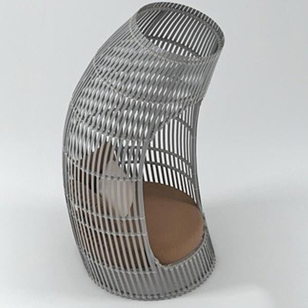 Outdoor Wicker Canopy Bed - Queen