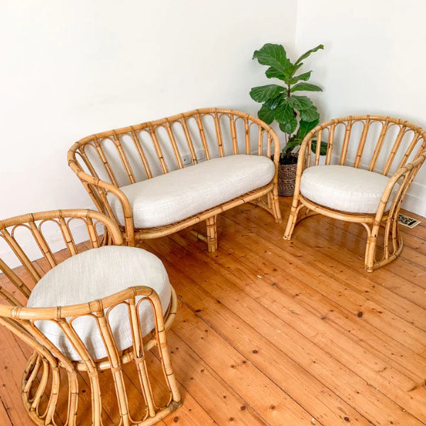  Cane & Rattan Furniture - Sofa Set - Venus
