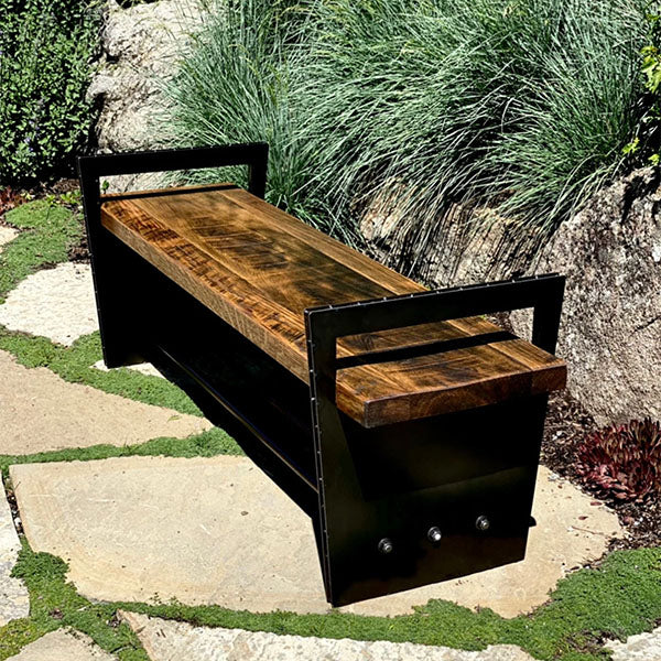 Outdoor Furniture - Modern Metal WPC Wood - Garden Bench - Benchie