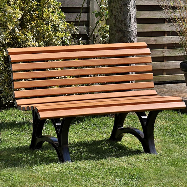 Outdoor Furniture - Modern Metal WPC Wood - Garden Bench - Furnique