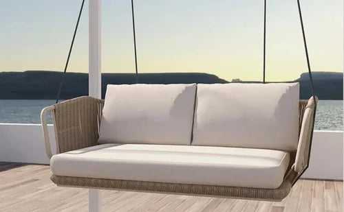 Hanging Swing, Balcony Swing, Garden Swing Chair- Nano Single and Double Seater- With - Stand - Braided & Rope