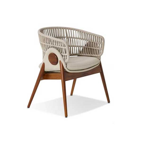 Outdoor Braided & Rope Coffee Chair - Blessy Pro