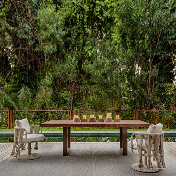Outdoor Braided & Rope Coffee Set - Oleander