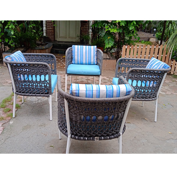 Outdoor Furniture Braided & Rope Coffee Chair - Oriental - Ready Stock Sale