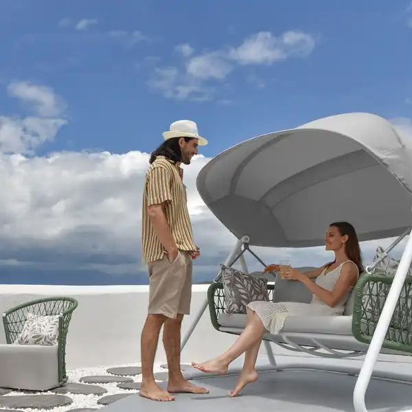 Outdoor Furniture Braided & Rope Swing - Spackler