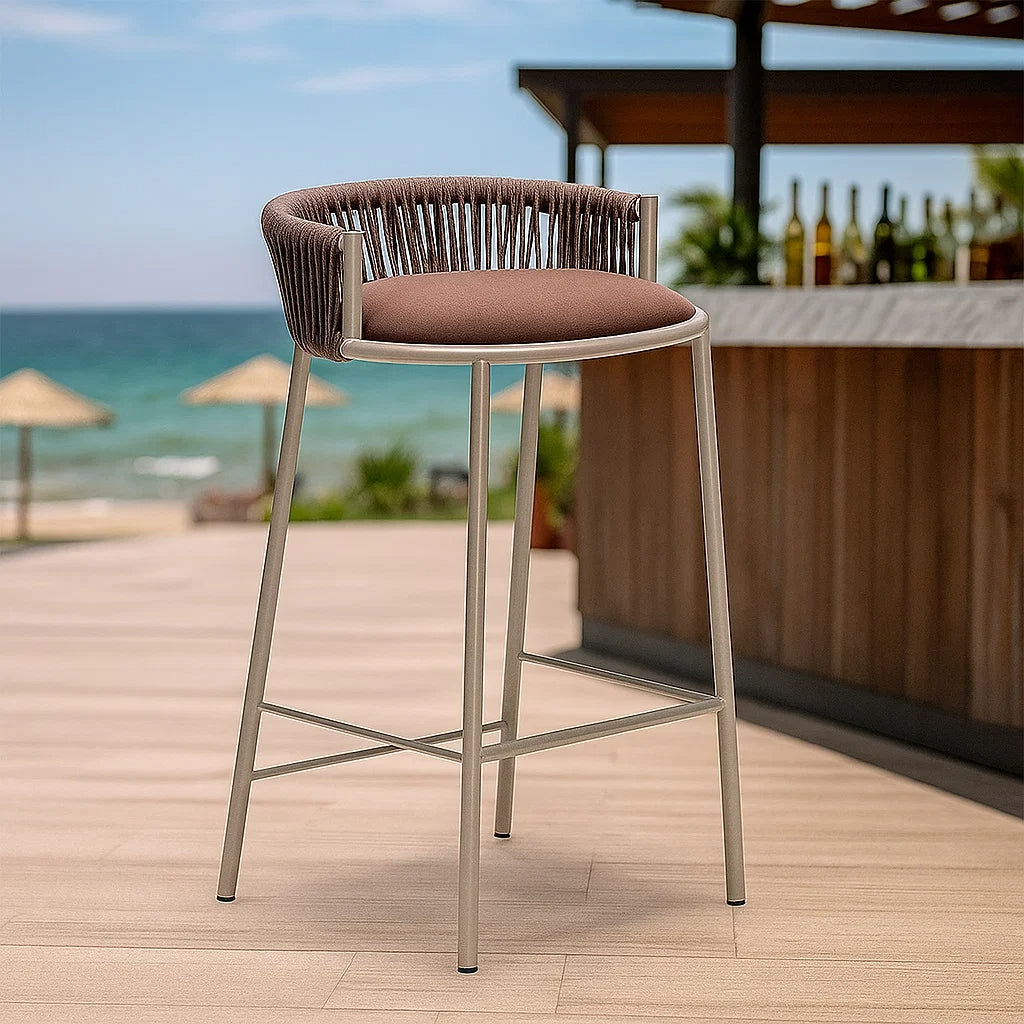 Outdoor Braided, Rope & Cord Bar Chair - Perth