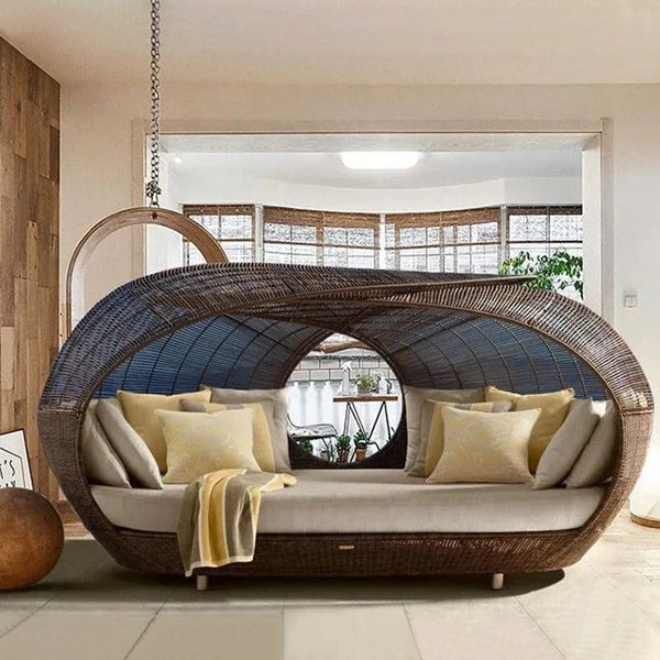 Outdoor Braided & Rope Daybed - Skyline