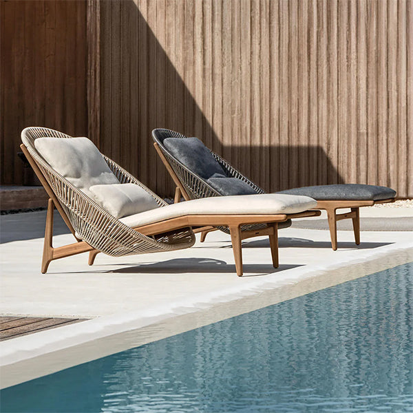 Outdoor Braided & Rope Sunlounger - Coastria