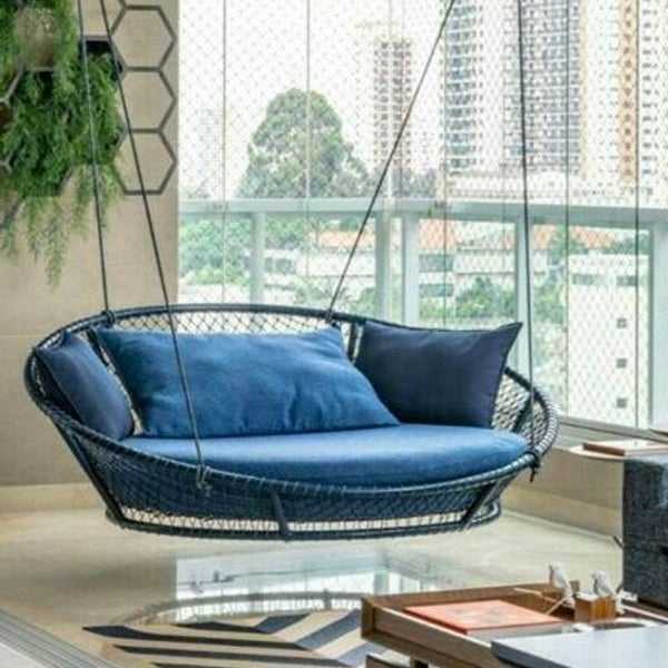 Outdoor Furniture Braided & Rope Swing - Lois