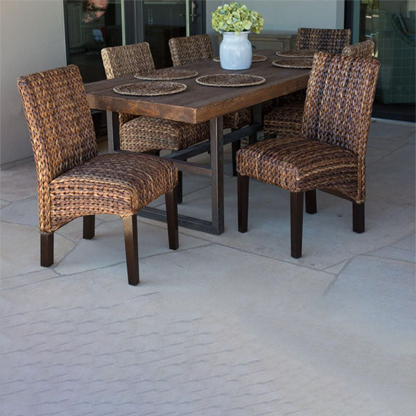Sea Grass & Wicker Dining Chair & Table Set - Barrel