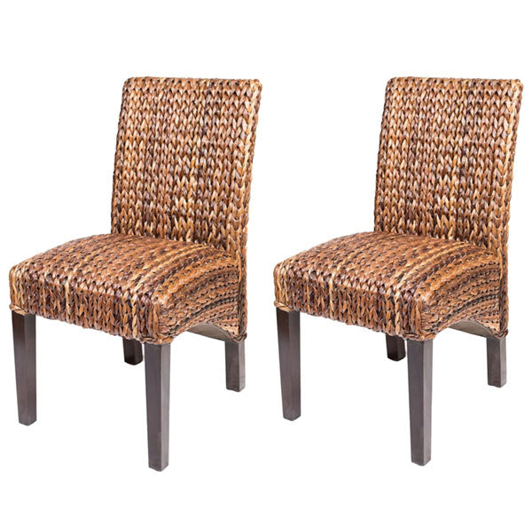 Sea Grass & Wicker Dining Chair & Table Set - Barrel