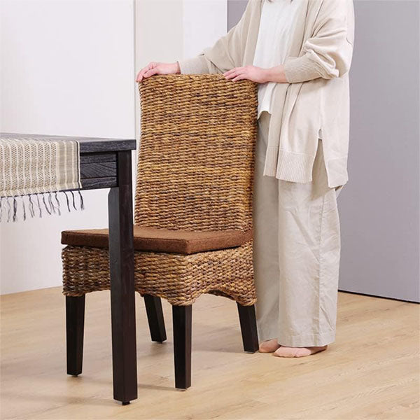 Sea Grass & Wicker Dining Chair & Table Set - Caravan
