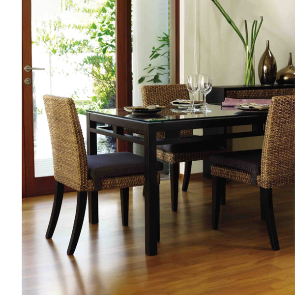 Sea Grass & Wicker Dining Chair & Table Set - Classic