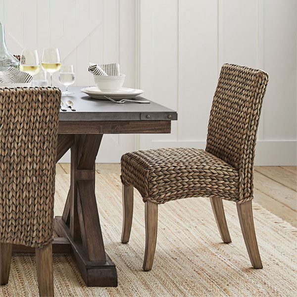 Sea Grass & Wicker Dining Chair & Table Set - Intercon