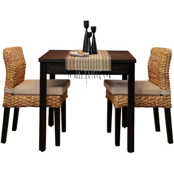 Sea Grass & Wicker Dining Chair & Table Set - Merlin