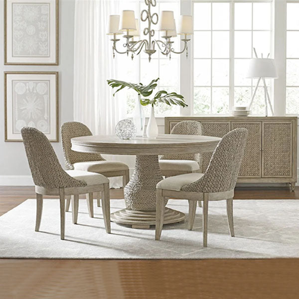 Sea Grass & Wicker Dining Chair & Table Set - Vista Boca